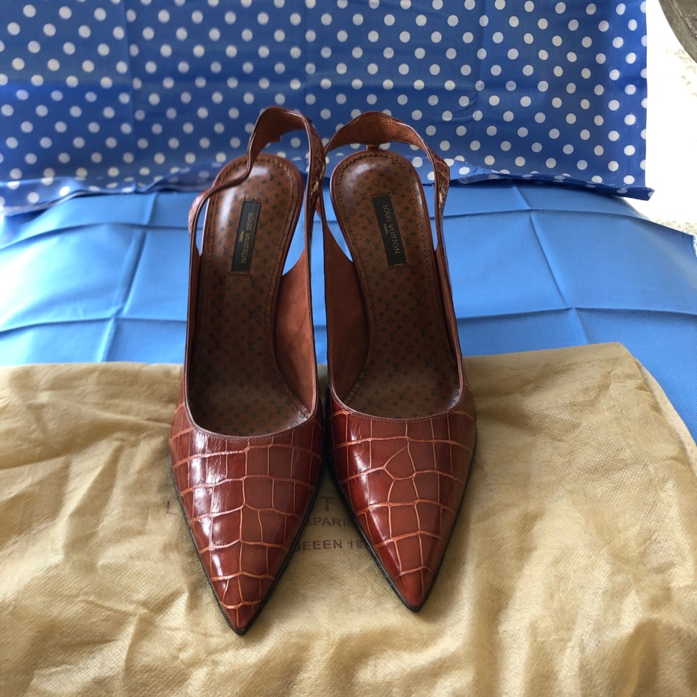 👠Stunning Louis Vuitton Alligator Shoes HostPick - Picture 2 of 8
